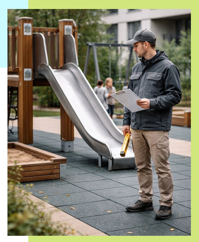 Сертификация детских площадок в Ишимбае от 25353 р. | Алешин-Шмб