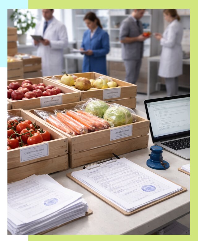 Сертификация овощей и фруктов в Ишимбае от 8620 р. | Алешин-Шмб