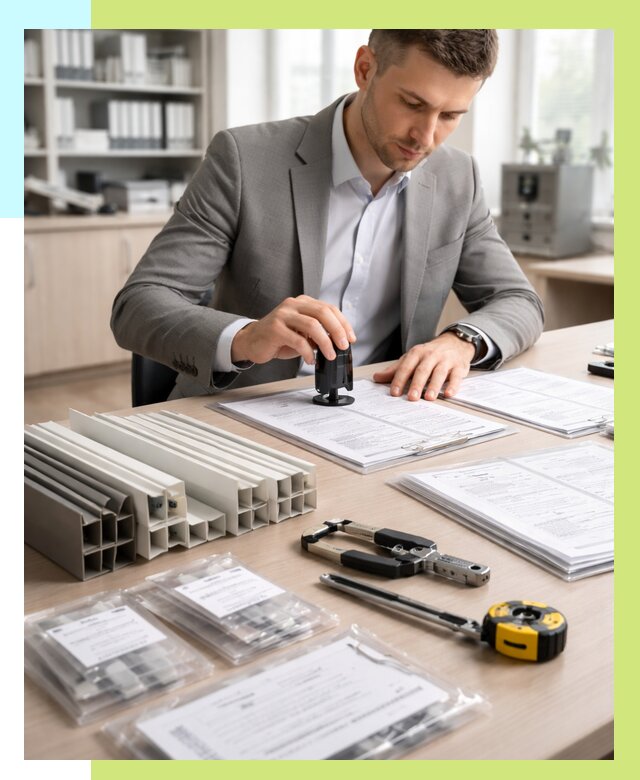 Сертификация ПВХ продукции в Ишимбае от 8620 р., Алешин-Шмб