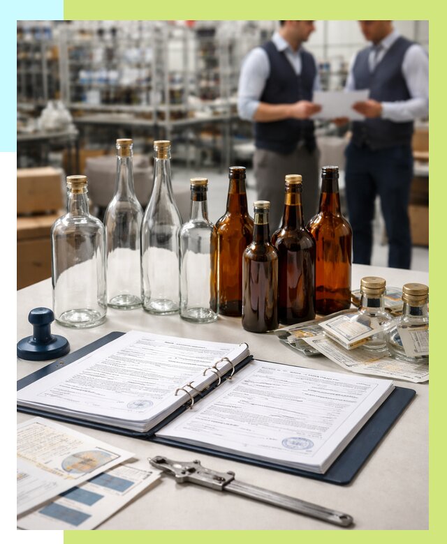 Сертификация стеклянных бутылок в Ишимбае от 25353 р. | Алешин-Шмб