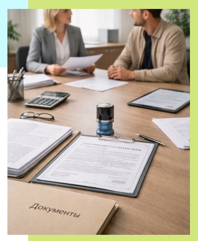 Сертификат соответствия на продукцию в Ишимбае от 15212 р.|Алешин-Шмб