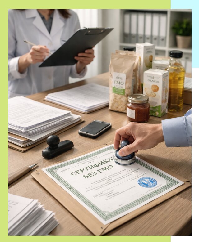 Получение сертификата Без ГМО для продукции в Ишимбае