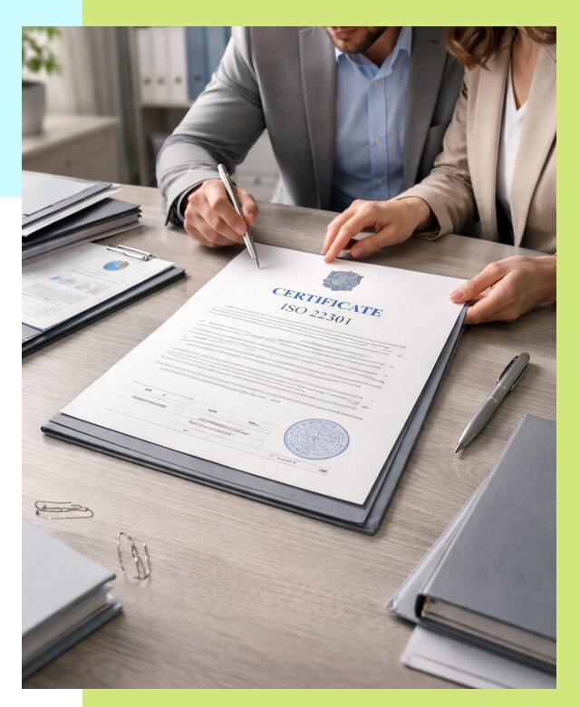Сертификат ISO 22301 в Ишимбае от 45635 р. | Алешин-Шмб срочно