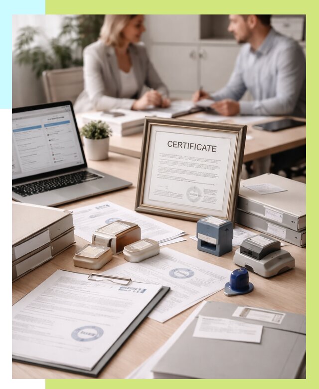 Сертификация компании в Ишимбае от 45635 р. | Алешин-Шмб — заказ